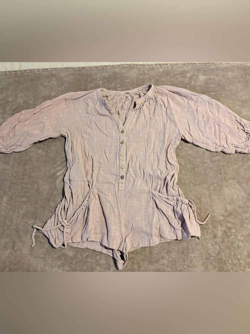 Free People Textured Romper in Purple Size XS